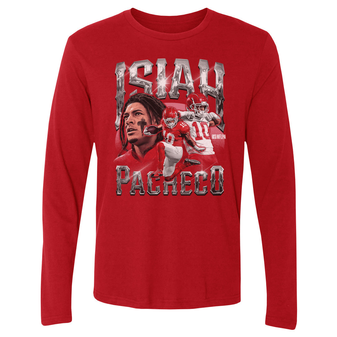 Isiah Pacheco Men&#39;s Long Sleeve T-Shirt | 500 LEVEL