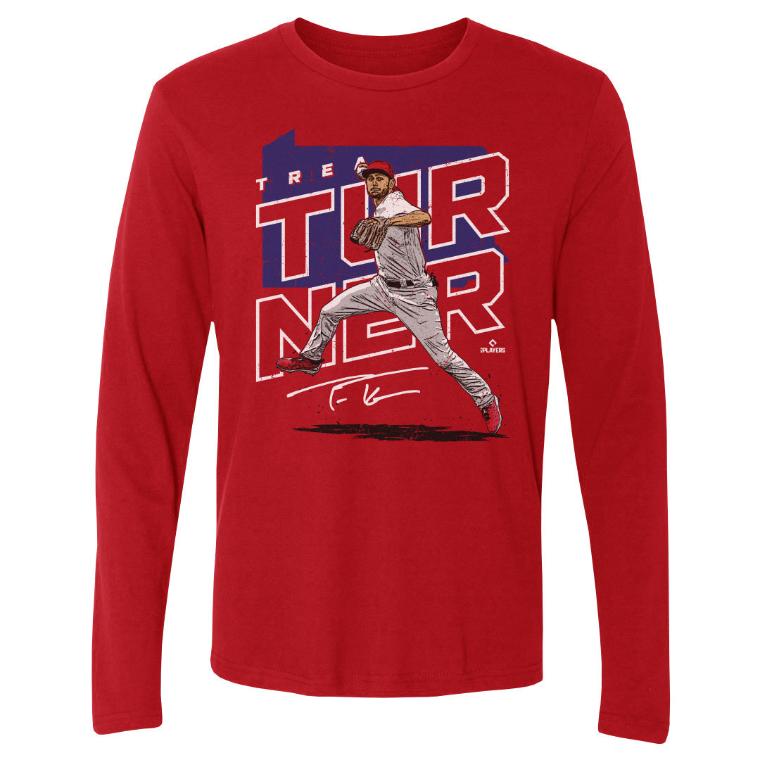 Trea Turner Men's Long Sleeve T-Shirt | 500 LEVEL