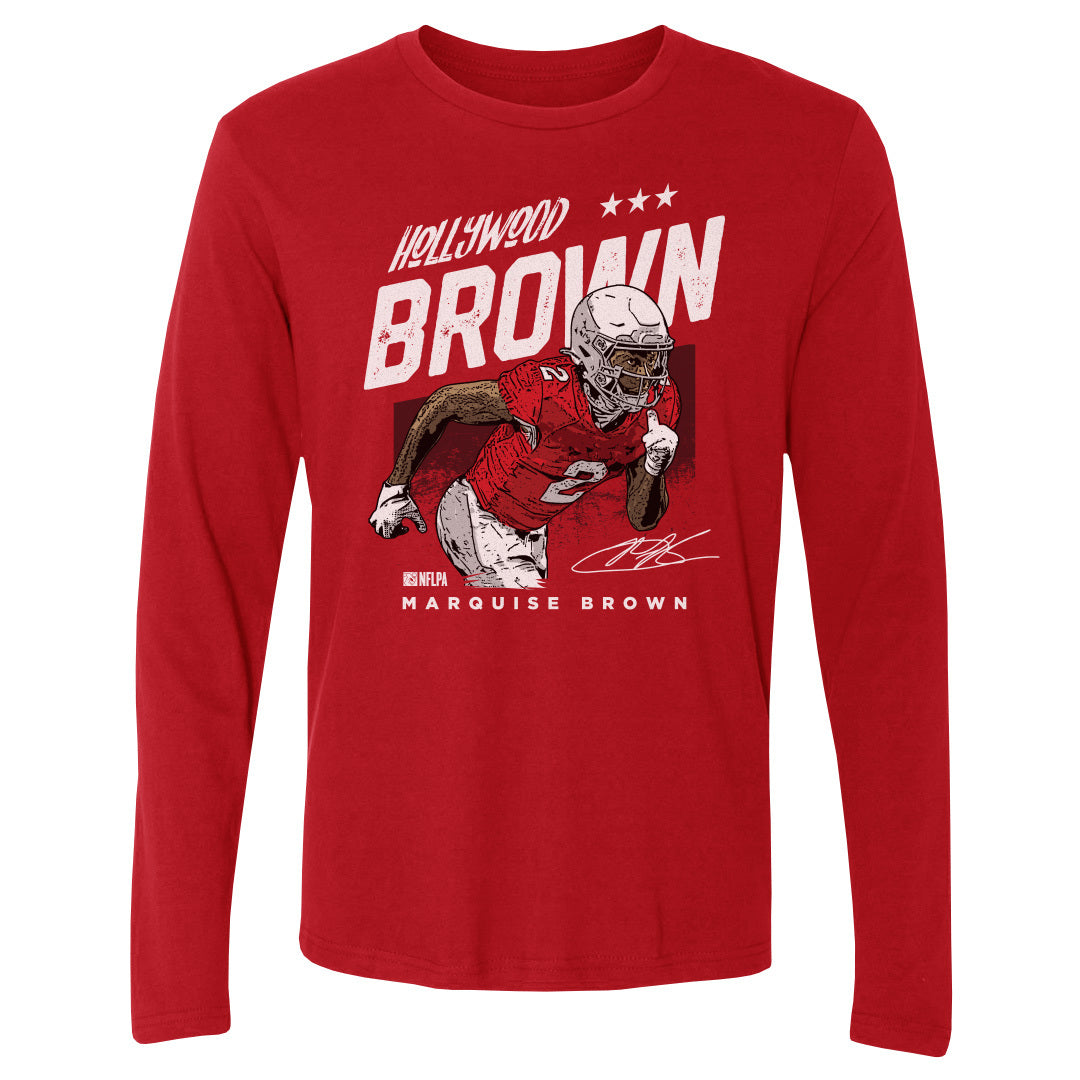 Marquise Brown Men&#39;s Long Sleeve T-Shirt | 500 LEVEL