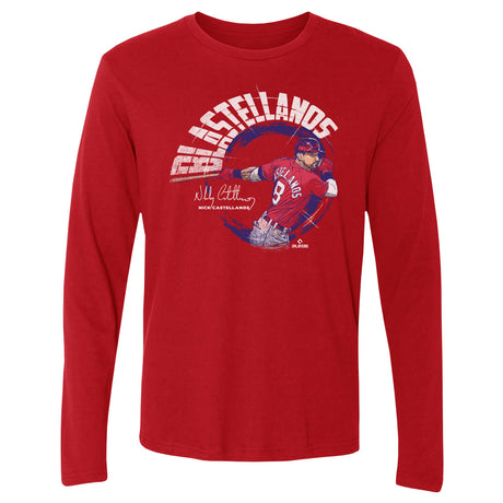 Nick Castellanos Men's Long Sleeve T-Shirt | 500 LEVEL