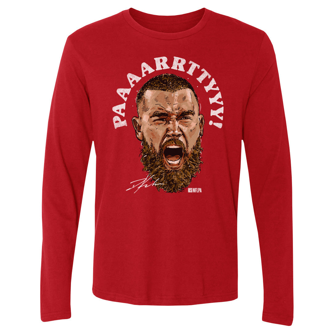 Travis Kelce Men's Long Sleeve T-Shirt | 500 LEVEL