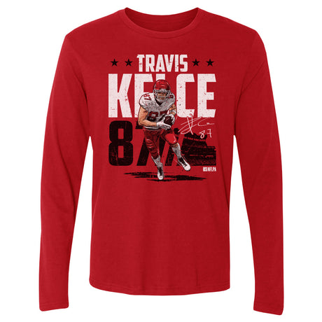 Travis Kelce Men's Long Sleeve T-Shirt | 500 LEVEL