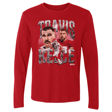 Travis Kelce Men's Long Sleeve T-Shirt | 500 LEVEL