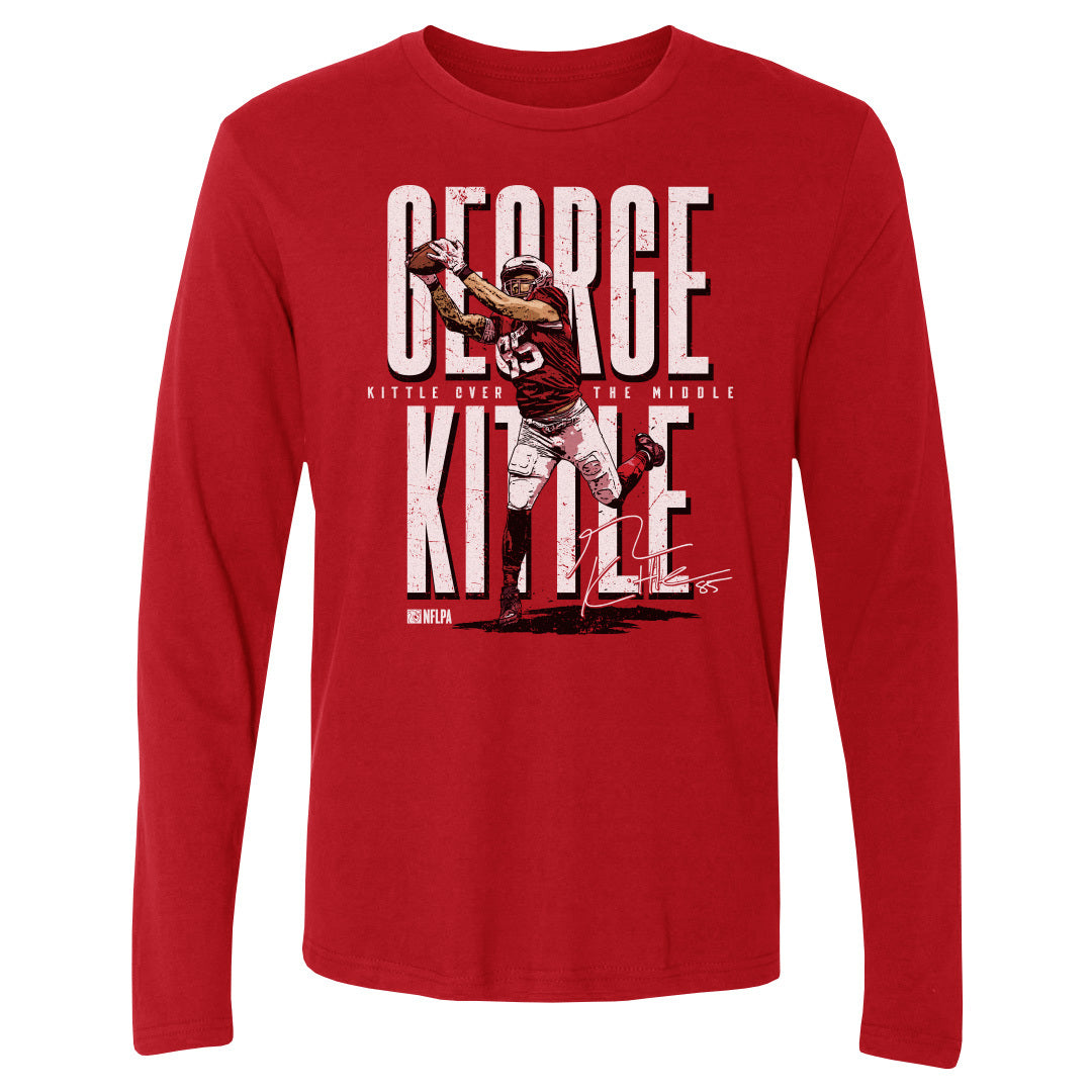 George Kittle Men&#39;s Long Sleeve T-Shirt | 500 LEVEL