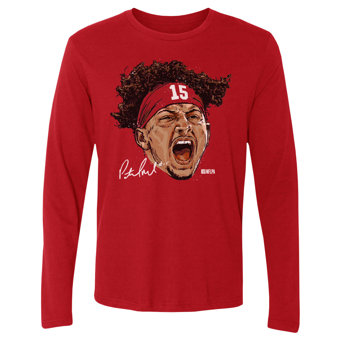 Patrick Mahomes Men's Long Sleeve T-Shirt | 500 LEVEL