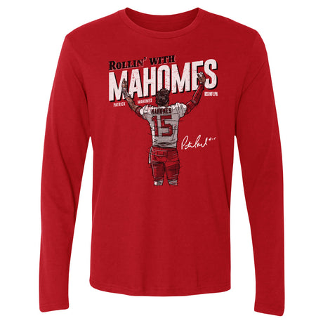 Patrick Mahomes Men's Long Sleeve T-Shirt | 500 LEVEL