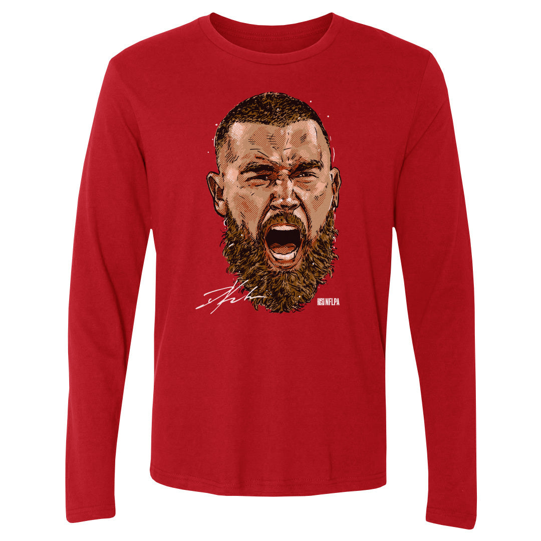 Travis Kelce Men's Long Sleeve T-Shirt | 500 LEVEL