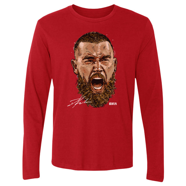 Travis Kelce Men's Long Sleeve T-Shirt | 500 LEVEL