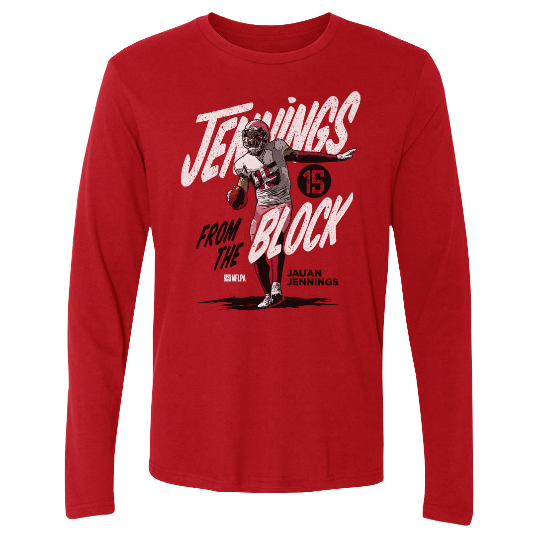 Jauan Jennings Men&#39;s Long Sleeve T-Shirt | 500 LEVEL