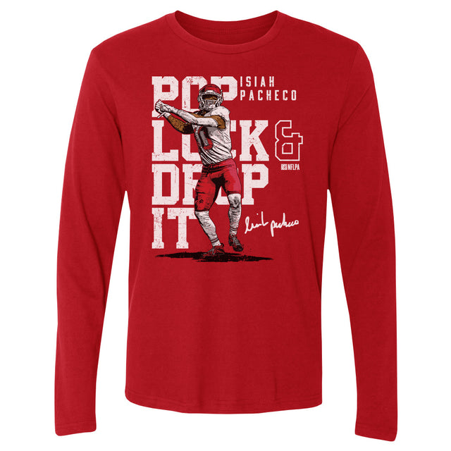 Isiah Pacheco Men's Long Sleeve T-Shirt | 500 LEVEL