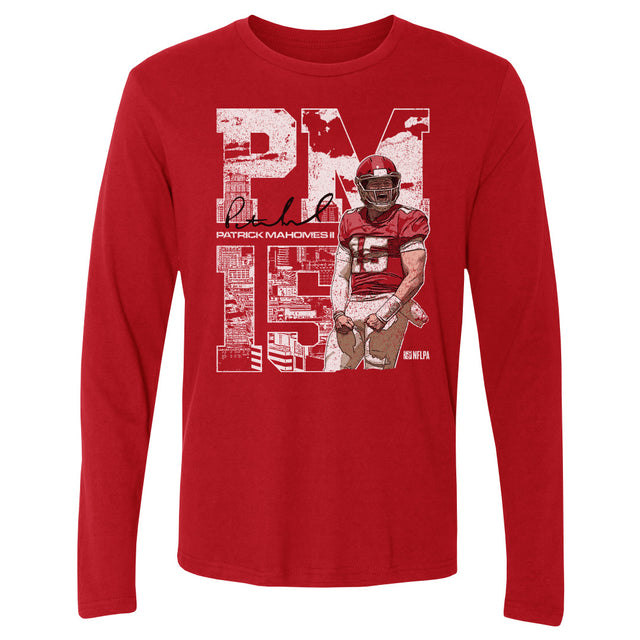 Patrick Mahomes Men's Long Sleeve T-Shirt | 500 LEVEL