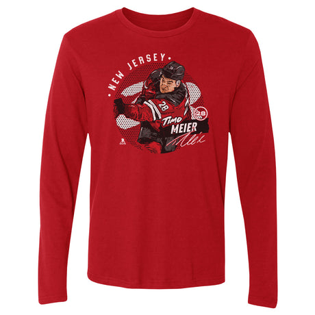 Timo Meier Men's Long Sleeve T-Shirt | 500 LEVEL