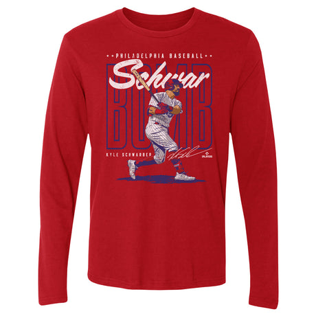 Kyle Schwarber Men's Long Sleeve T-Shirt | 500 LEVEL