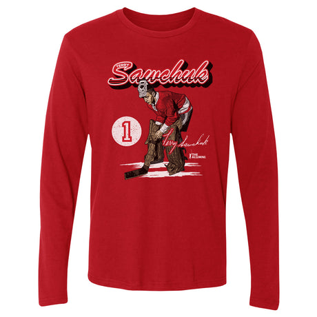 Terry Sawchuk Men's Long Sleeve T-Shirt | 500 LEVEL