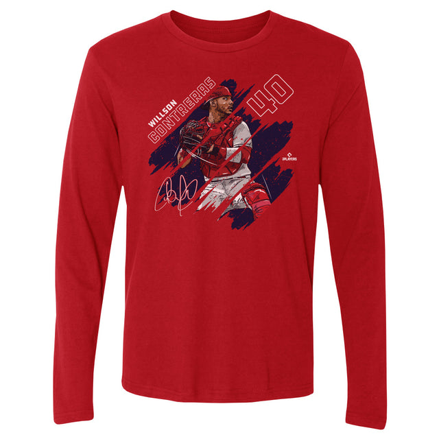 Willson Contreras Men's Long Sleeve T-Shirt | 500 LEVEL
