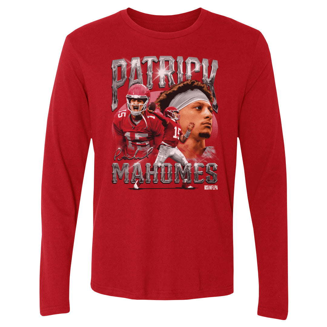 Patrick Mahomes Men's Long Sleeve T-Shirt | 500 LEVEL