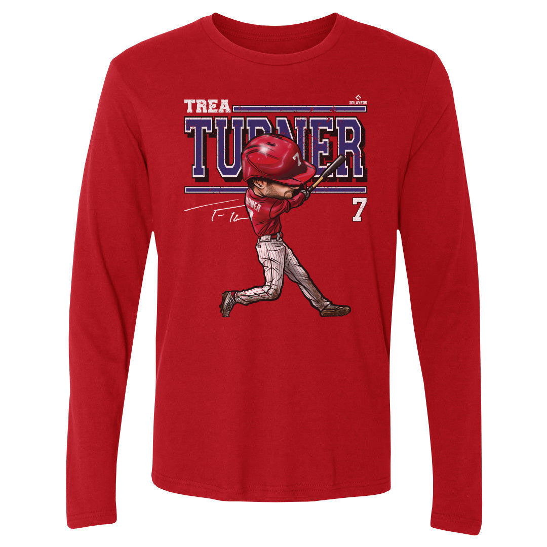 Trea Turner Men's Long Sleeve T-Shirt | 500 LEVEL