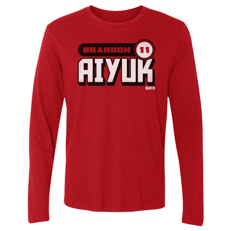 Brandon Aiyuk Men's Long Sleeve T-Shirt | 500 LEVEL