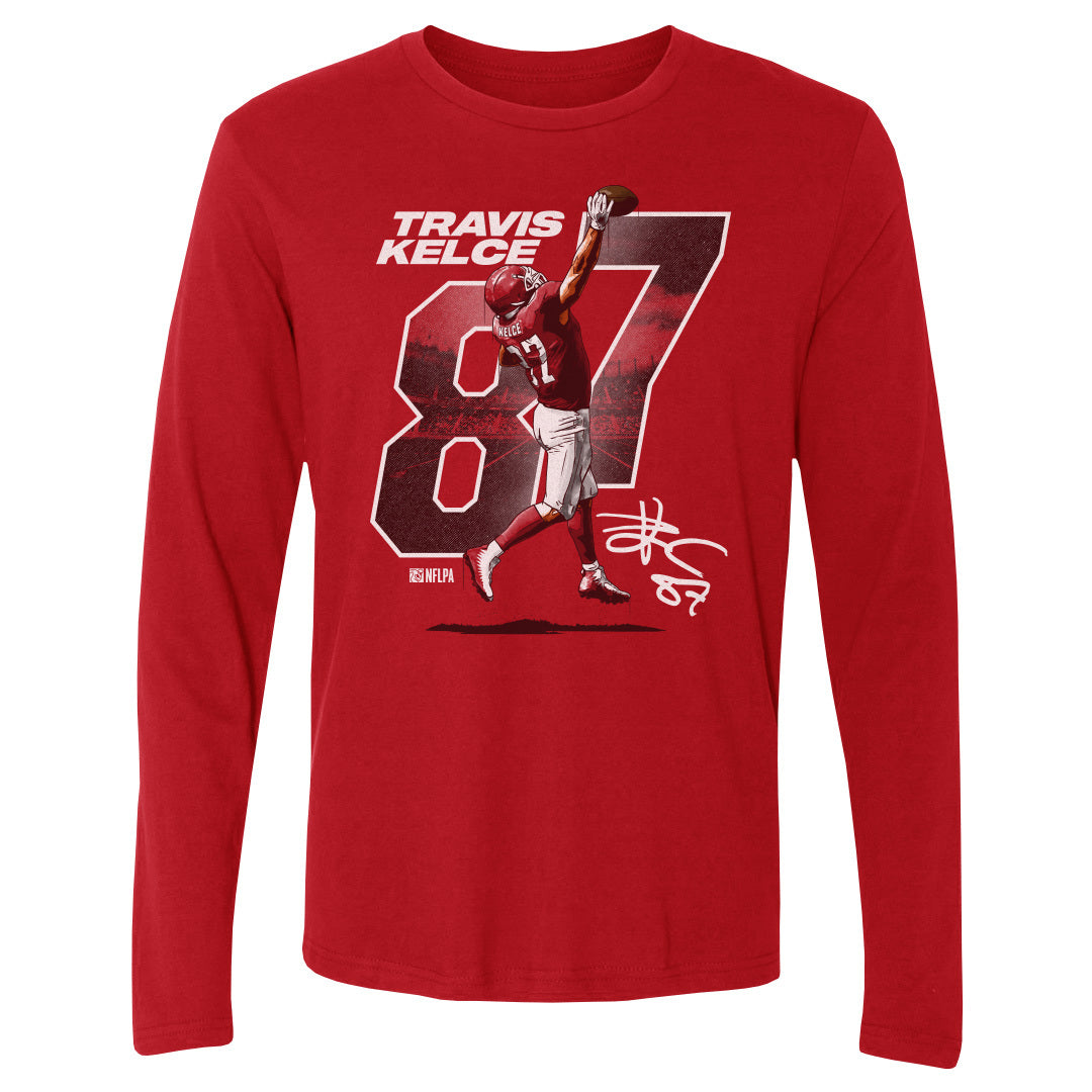 Travis Kelce Men's Long Sleeve T-Shirt | 500 LEVEL