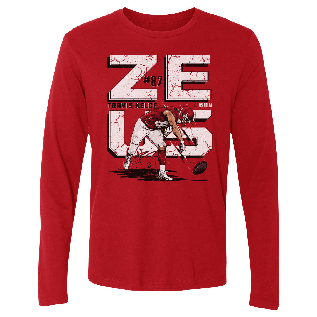 Travis Kelce Men's Long Sleeve T-Shirt | 500 LEVEL