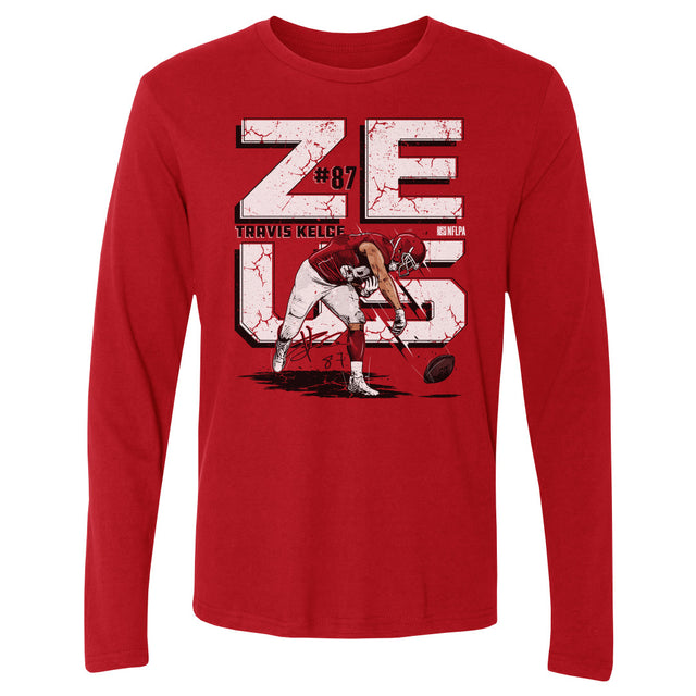 Travis Kelce Men's Long Sleeve T-Shirt | 500 LEVEL