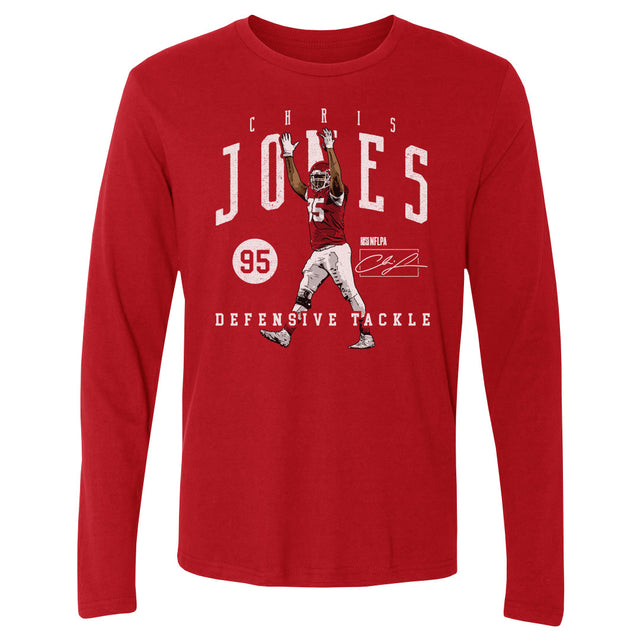Chris Jones Men's Long Sleeve T-Shirt | 500 LEVEL