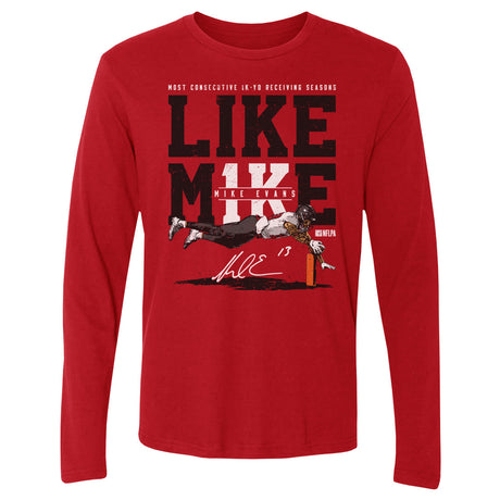 Mike Evans Men's Long Sleeve T-Shirt | 500 LEVEL