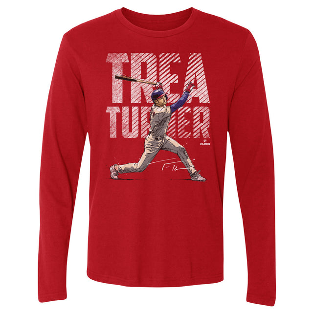 Trea Turner Men's Long Sleeve T-Shirt | 500 LEVEL