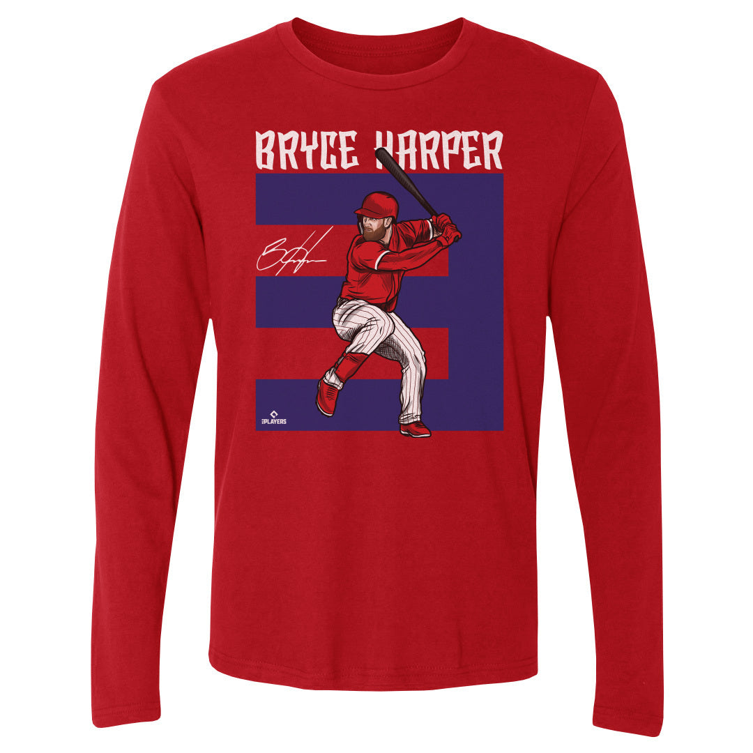 Bryce Harper Men's Long Sleeve T-Shirt | 500 LEVEL