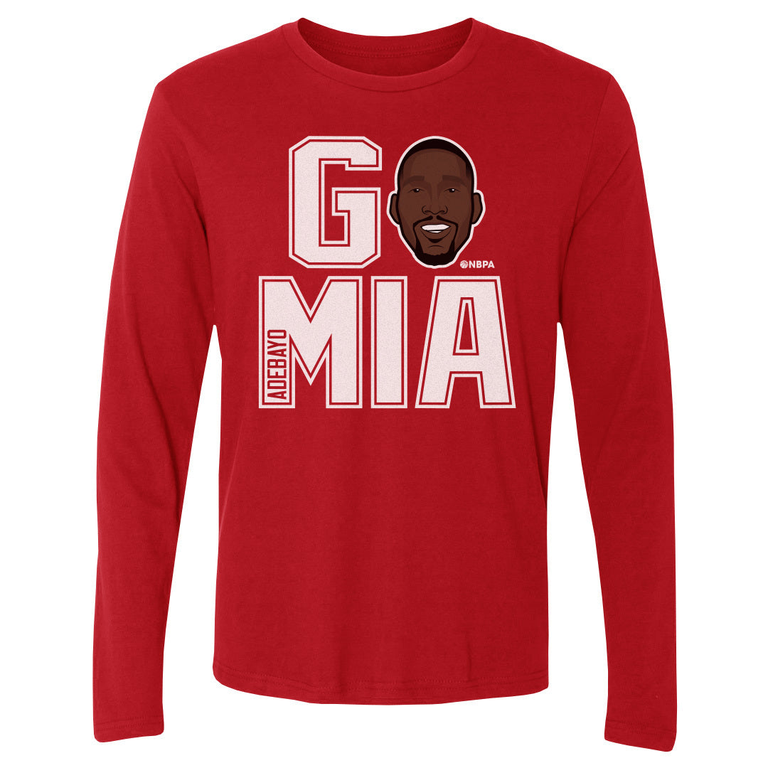 Bam Adebayo Men's Long Sleeve T-Shirt | 500 LEVEL