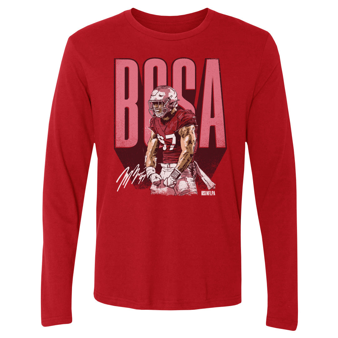 Nick Bosa Men&#39;s Long Sleeve T-Shirt | 500 LEVEL
