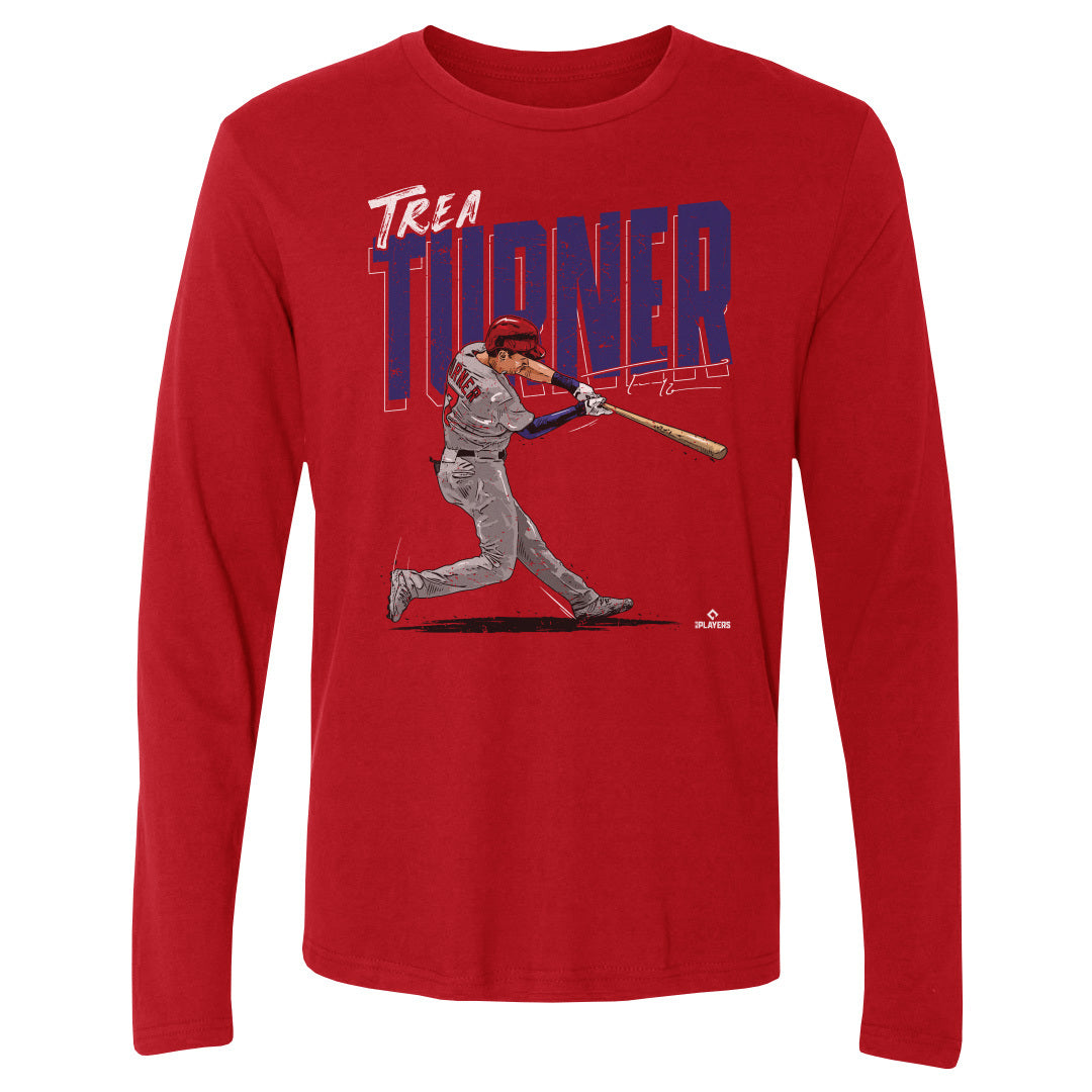 Trea Turner Men's Long Sleeve T-Shirt | 500 LEVEL