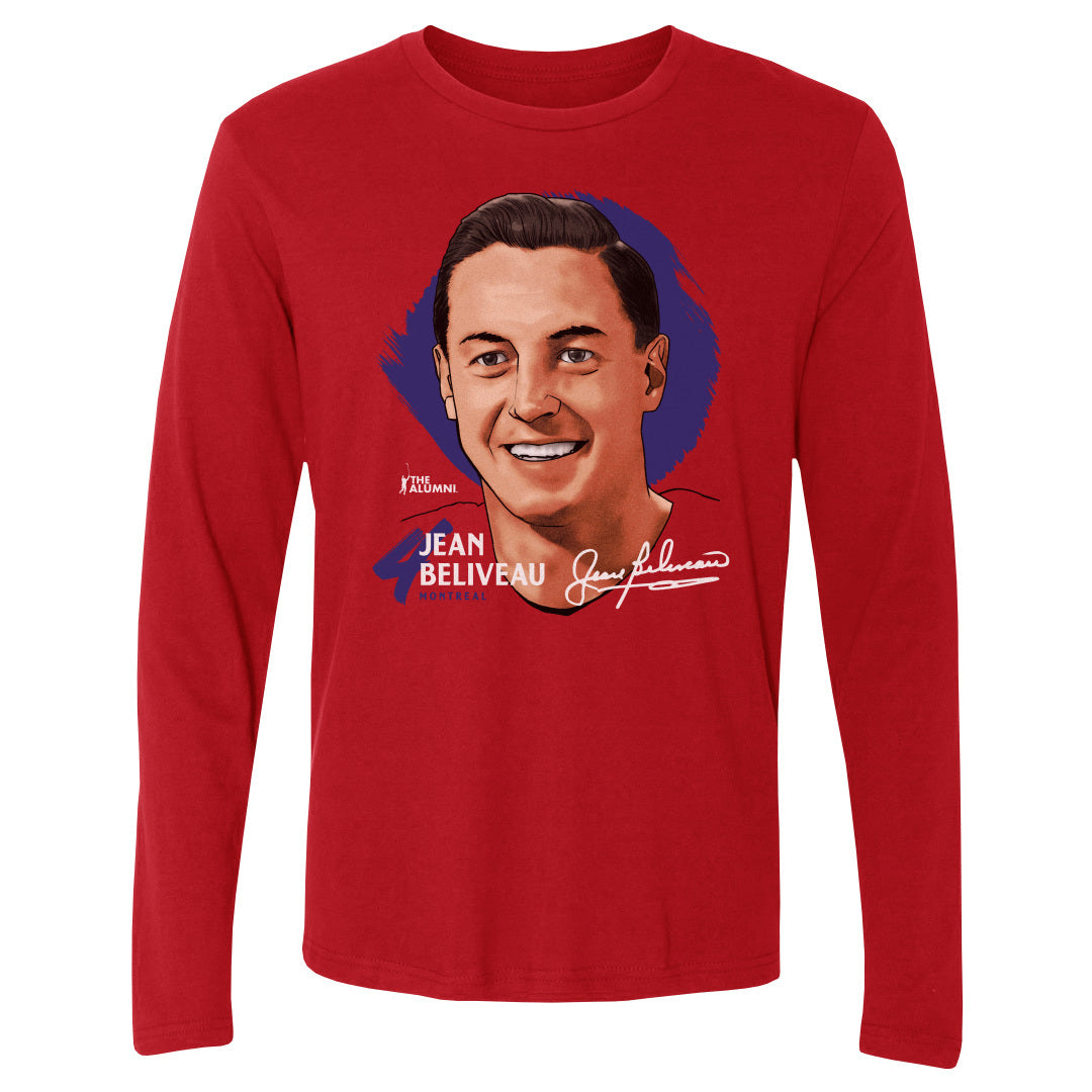 Jean Beliveau Men's Long Sleeve T-Shirt | 500 LEVEL