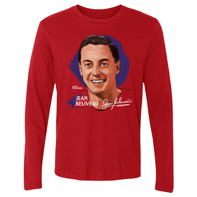 Jean Beliveau Men's Long Sleeve T-Shirt | 500 LEVEL