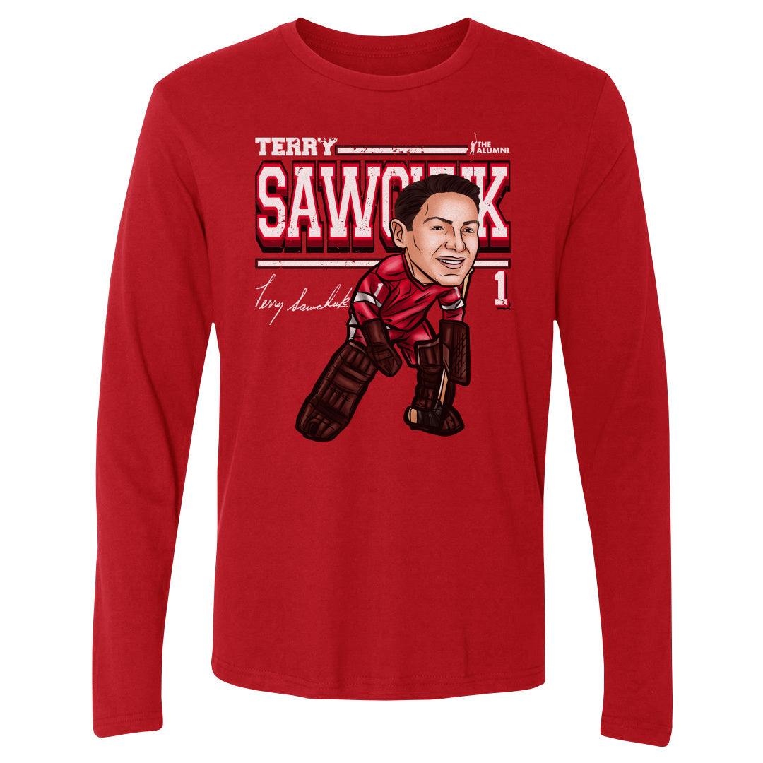 Terry Sawchuk Men's Long Sleeve T-Shirt | 500 LEVEL
