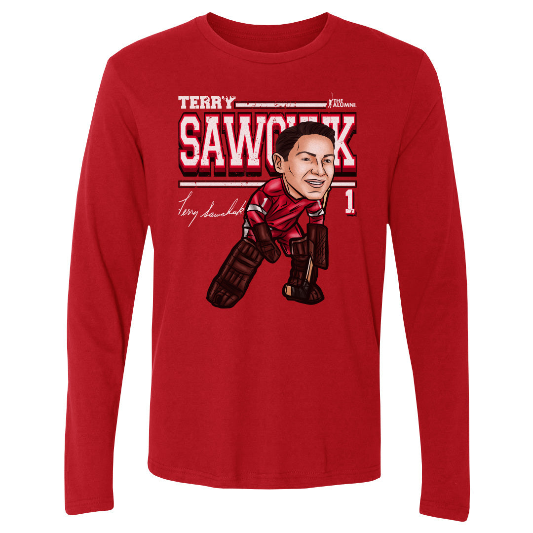 Terry Sawchuk Men&#39;s Long Sleeve T-Shirt | 500 LEVEL