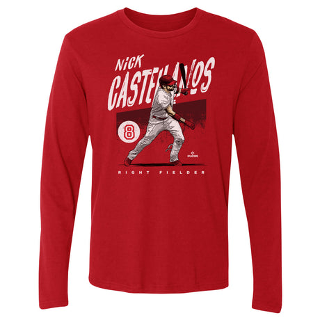 Nick Castellanos Men's Long Sleeve T-Shirt | 500 LEVEL