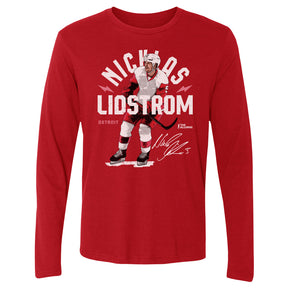 Nicklas Lidstrom Men's Long Sleeve T-Shirt | 500 LEVEL