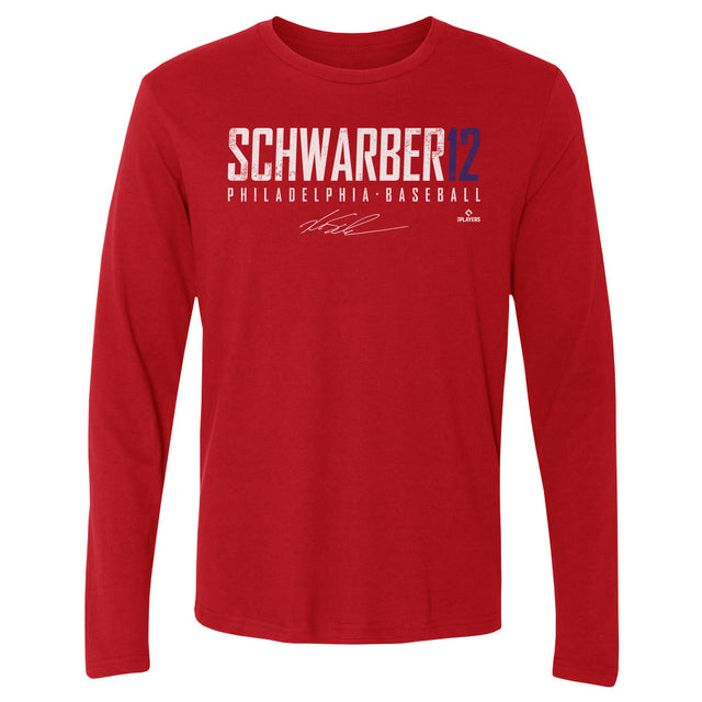 Kyle Schwarber Men's Long Sleeve T-Shirt | 500 LEVEL
