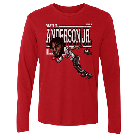 Will Anderson Jr. Men's Long Sleeve T-Shirt | 500 LEVEL