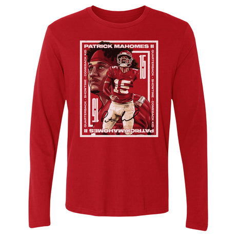 Patrick Mahomes Men's Long Sleeve T-Shirt | 500 LEVEL