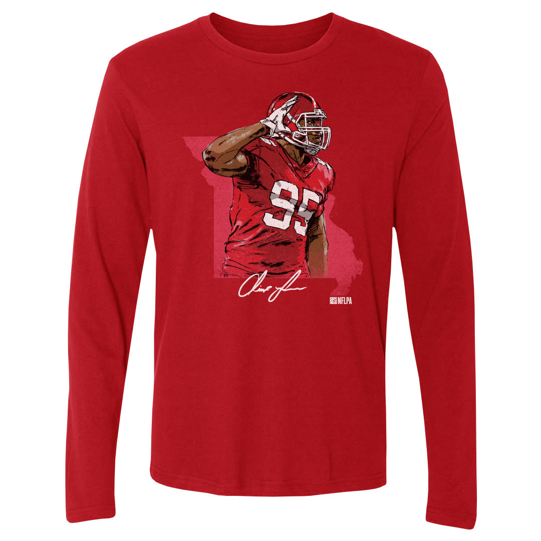 Chris Jones Men's Long Sleeve T-Shirt | 500 LEVEL