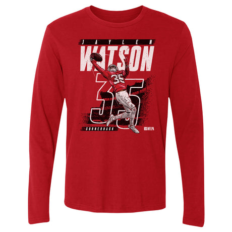 Jaylen Watson Men's Long Sleeve T-Shirt | 500 LEVEL