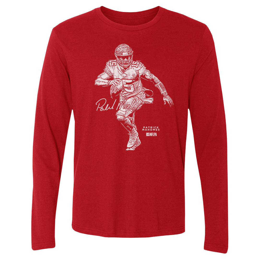 Patrick Mahomes Men's Long Sleeve T-Shirt | 500 LEVEL