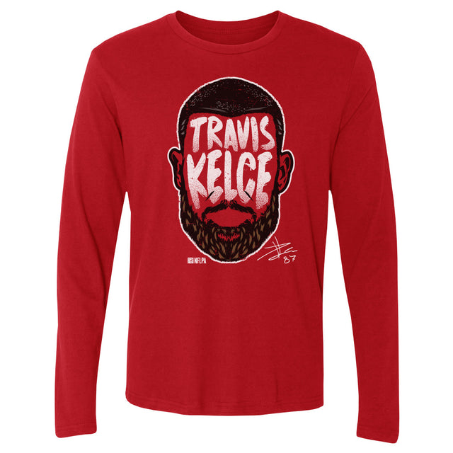 Travis Kelce Men's Long Sleeve T-Shirt | 500 LEVEL