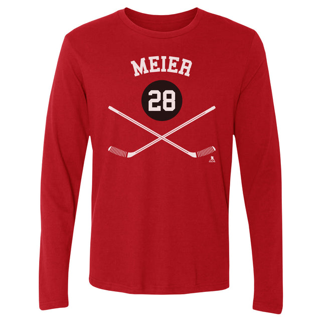 Timo Meier Men's Long Sleeve T-Shirt | 500 LEVEL