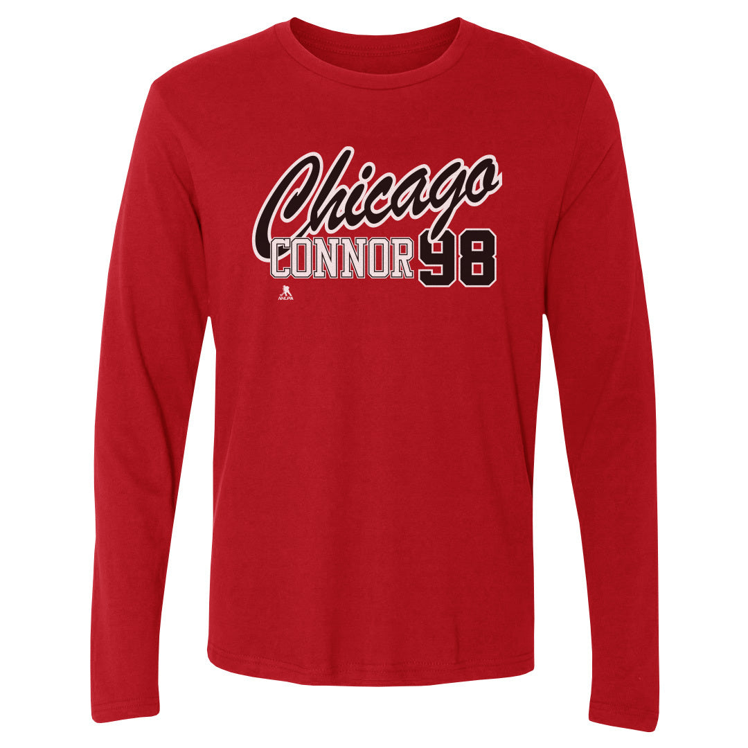 Connor Bedard Men&#39;s Long Sleeve T-Shirt | 500 LEVEL