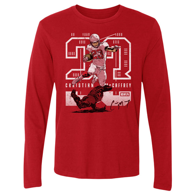 Christian McCaffrey Men's Long Sleeve T-Shirt | 500 LEVEL
