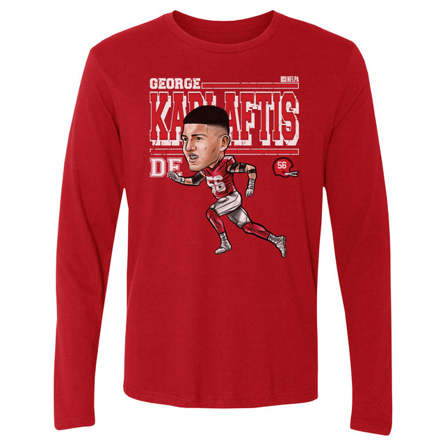 George Karlaftis Men's Long Sleeve T-Shirt | 500 LEVEL