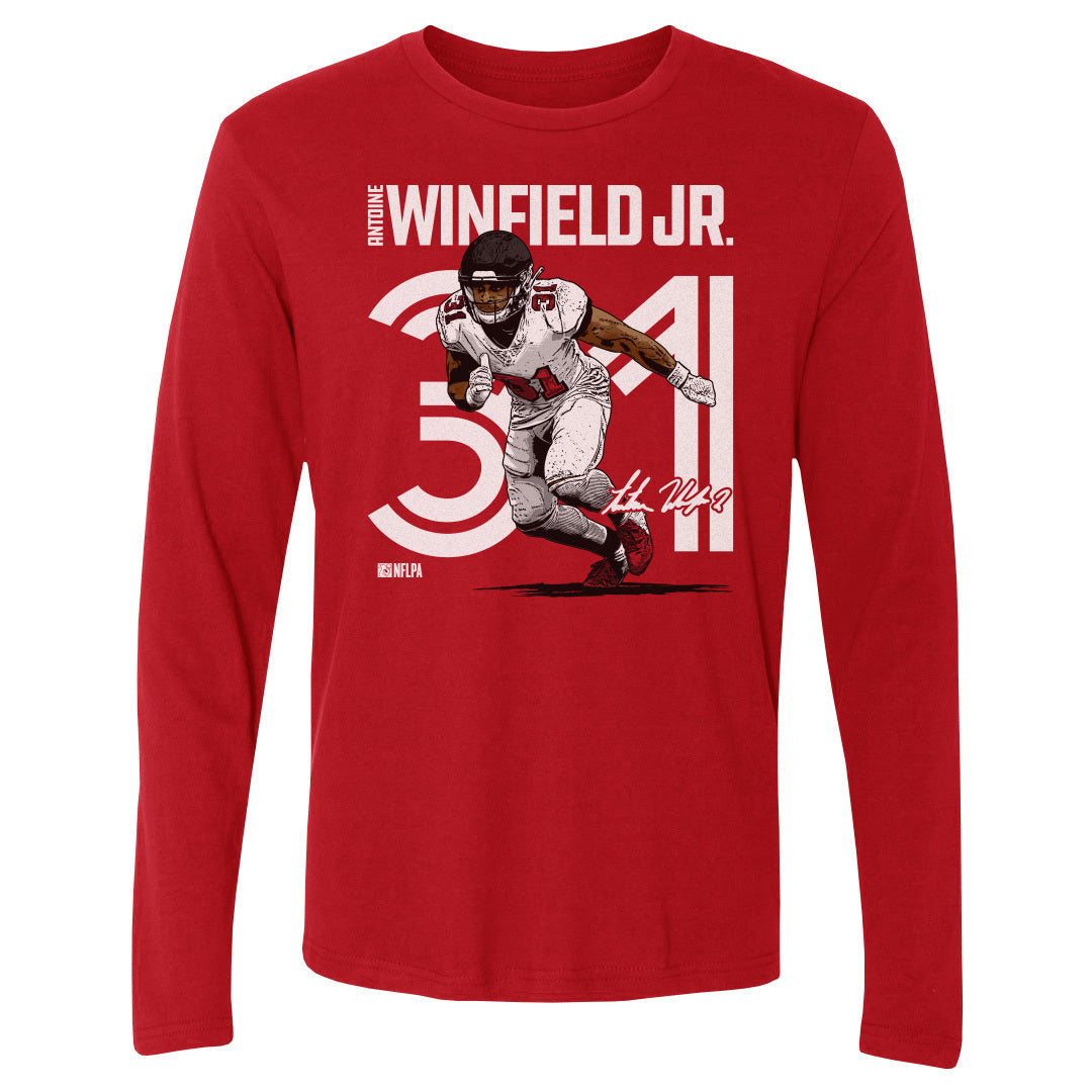 Antoine Winfield Jr. Men&#39;s Long Sleeve T-Shirt | 500 LEVEL